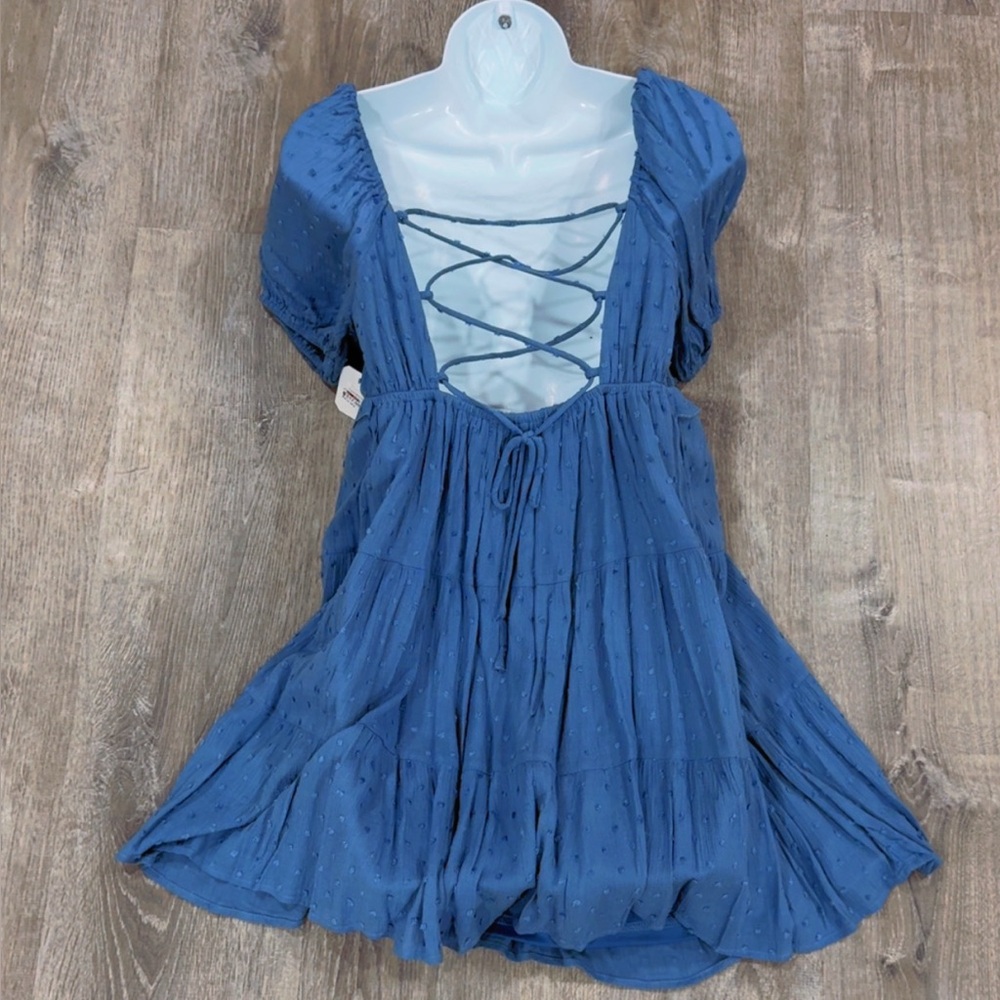 NWT Altar’d state Maci Clip Dot Mini Dress Size Small - Picture 2 of 6